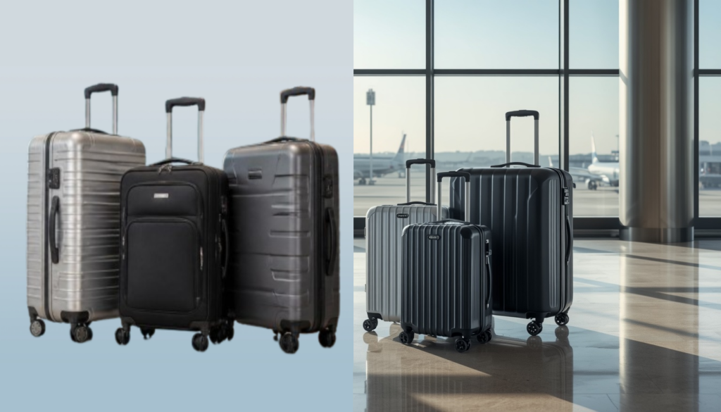 Hanke Expandable Trunk Checked Luggage large hard shell suitcase for international travel and family vacations